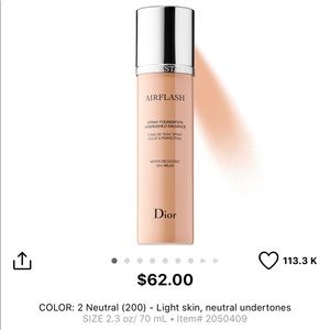 Dior airflash foundation